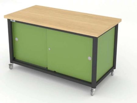 Akira� StorageBench - Kiwi Green/Vicenza Oak