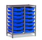 Low Frame, 2 Column, 14 Royal Blue Trays