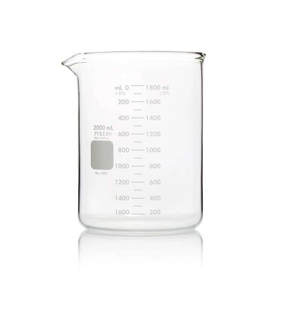 Pyrex Beakers, Heavy Duty, 2 litre