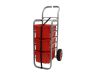 Rover Trolley, 3 Extra Deep Flame Red Trays