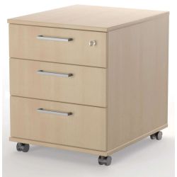 Low mobile under desk pedestal 3 personal drawers