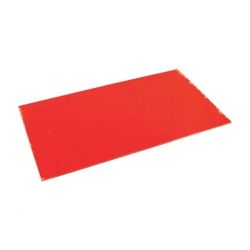 High Impact Polystyrene (HIPS) Red 1372 x 660 x 1.5mm