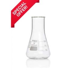 Pyrex Conical Flask, Wide Neck, 100 mL