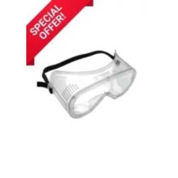 Goggles, Direct Vent, Impact, Clear Lens, Black Strap