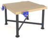 Craftwork Bench (1200x1200mm) - Beech Top - 4 x 7inch woodwork vices