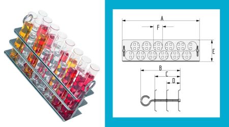 Water Bath Test Tube Rack