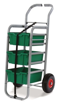 Rover Trolley, 3 Deep Grass Green Trays