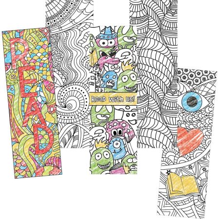 Colour Craze Colouring Bookmark Pack 200