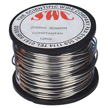 Constantan Wire, Bare (Eureka), 20 SWG