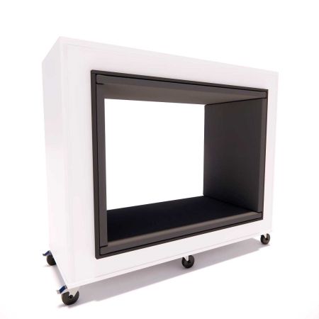 Everna™ Motion Duo Window H1500mm - Platinum White / Slate Grey Cushions