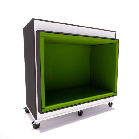 Everna™ Motion Duo Cave H1500mm - Onxy Grey / Kiwi Green Cushions