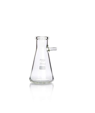 Pyrex B�chner Flask, Plain Side Arm, 250 mL