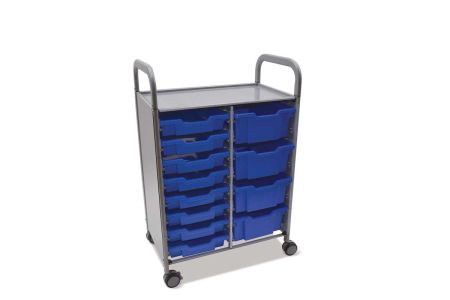 Callero Plus Trolley 8 Shallow & 4 Deep Royal Blue Trays