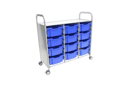 Callero Plus Trolley, 12 Deep Royal Blue Trays