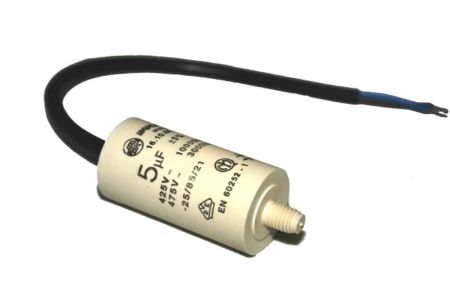 Cable End Motor Capacitor 5uF 450V