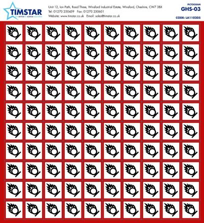 GHS-03, Oxidising Substances, Hazard Warning Labels