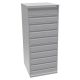 Microfilm Cabinet 10 Drawer H1355XW570XD630mm Grey