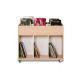 Everna™ Discovery High 6 Bay Mobile Browser - Vicenza Oak/White Inserts