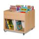 Everna™ Discovery Mid 4 Bay Mobile Browser - Vicenza Oak/White Inserts