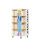 Everna™Mobile Graphic Novels Tower H1400mm - Curry Yellow Shelves