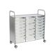 Callero Plus Trolley, 16 Shallow, 4 Deep Translucent Trays