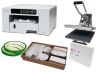 A4 Sublimation Starter Set with Adkins ACL38 Heat Press, A4 Virtuoso Printer and Sample Pack