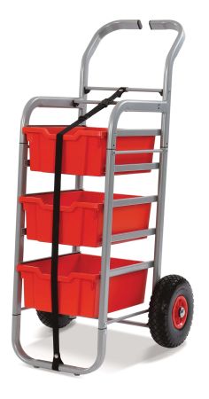 Rover Trolley, 3 Deep Flame Red Trays