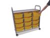 Callero Plus Trolley, 12 Deep Sunshine Yellow Trays