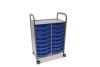 Callero Plus Trolley, 16 Shallow Royal Blue Trays