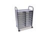 Callero Plus Trolley, 16 Shallow Translucent Trays