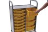 Callero Plus Trolley 8 Shallow & 4 Deep Sunshine Yellow Trays