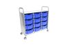 Callero Plus Trolley, 12 Deep Royal Blue Trays