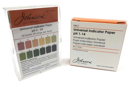 Johnson Indicator Papers, Universal Indicator pH 1 - 14, Pk 200