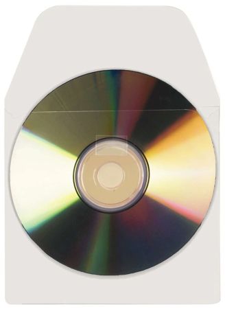 CD/DVD Pocket with Flap Self-adhesive