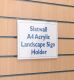 Slatwall A4 Landscape Sign Holder