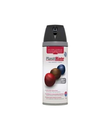 Plastikote Black Matt Spray Paint