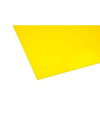 Cast Acrylic Sheet Opaque Yellow 1000 x 600 x 3mm