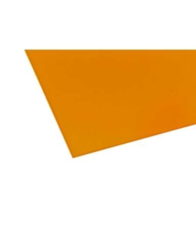 Cast Acrylic Sheet Opaque Orange 1000 x 600 x 3mm