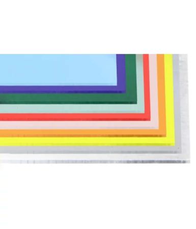 Cast Acrylic Sheet Frost Assorted Colours 600 x 400 x 3mm