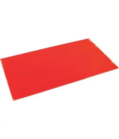 High Impact Polystyrene (HIPS) Red 457 x 254 x 1mm