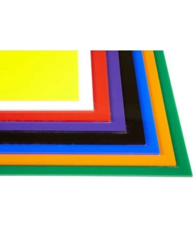 Cast Acrylic Sheet Opaque Assorted 600 x 400 x 3mm