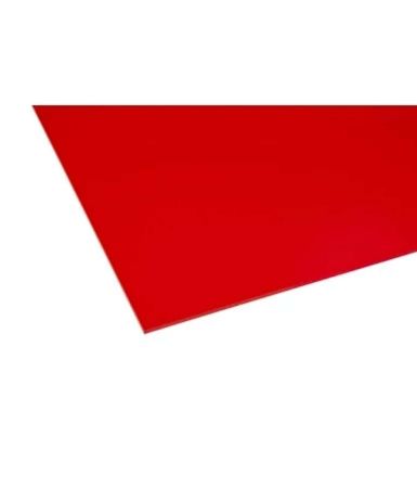 Cast Acrylic Sheet Opaque Red 600 x 400 x 3mm