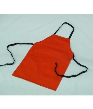 Junior Red Colourfast Apron Non-Adjustable Neck