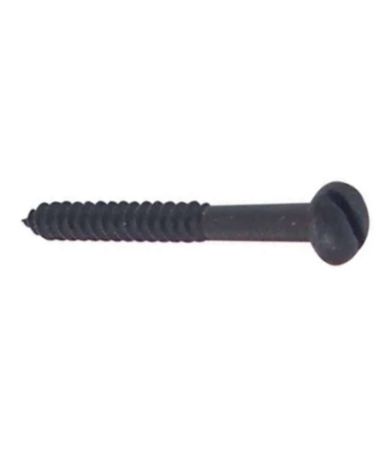 Jappaned Round Head Woodscrew 1/2 inch x 4