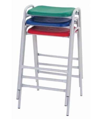 Classroom Stool With Footrest 560mm High