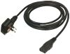 Black Straight IEC C13-Plug Lead 3m 10A