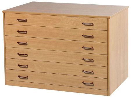 Six drawer plan chest