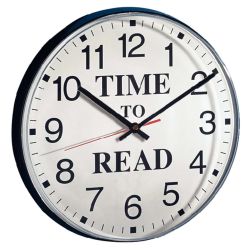 Time To Read Wall Clock - 305mm diameter