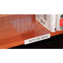 Moveable Shelf Label Holder H19xW127xD203mm - Pk/10