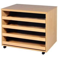 4 Drawer open paper storage